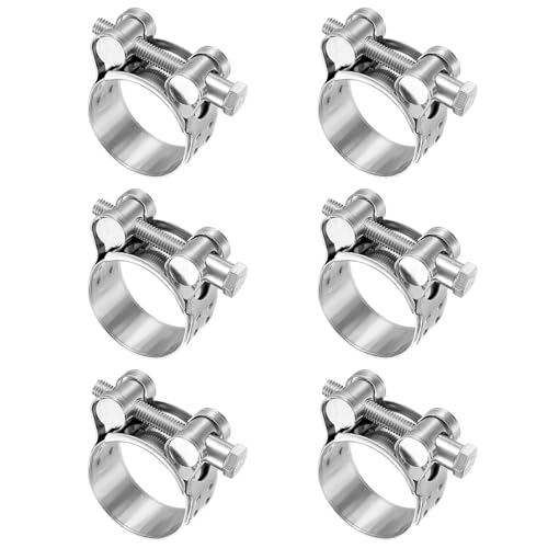 Gelenkbolzenschelle Edelstahl 40-43mm Motorrad Auspuff Schellen 6 Stück Spannbackenschellen Bandbreite 20mm Auspuffrohr Auspuffrohr Klemme für Nutzen am Auspuff Schlauch Wasserrohr Befestigung Gelenkbolzenschelle Edelstahl 40-43mm Motorrad Auspuff Schellen 6 Stück Spannbackenschellen Bandbreite 20mm Auspuffrohr Auspuffrohr Klemme für Nutzen am Auspuff Schlauch Wasserrohr Befestigung
