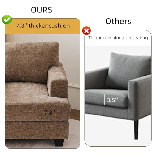 Sillón Oversized Plegable Marrón miniatura 5