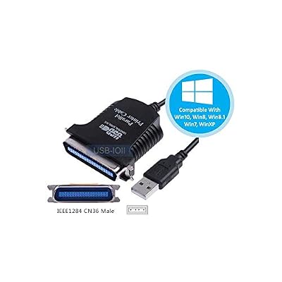 USB to 36-Pin Centronics Parallel Printer Adapter Cable