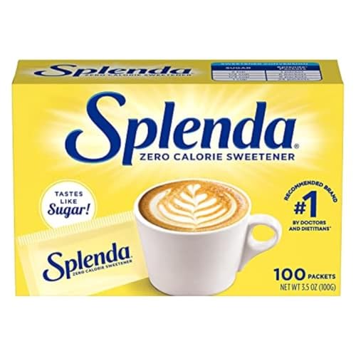 Image of Splendas Zero Calorie Sweetener | Healthy Sugar Replacement | Diet-Friendly & Diabetic Safe 100 Sachets (Pack of 2) Imported