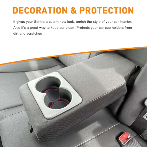 Inserciones para portavasos Nissan Sentra 4 pcs silicona miniatura 6