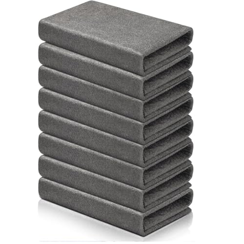 IKOPFLN 8 Piezas Paños de Limpieza Magico 20x30cm, Paños de Microfibras Bayetas de Microfibras Reutilizables para Limpiar Cristal Espejos Coches Baño Cocinas