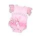 Produktbild Riou Strampler Babykleidung, Baby Mädchen Prinzessin Spitze Jumpsuit Overall Outfits Strampler Rompers Playsuit Sommer Kindermode (6-12M, Rosa)
