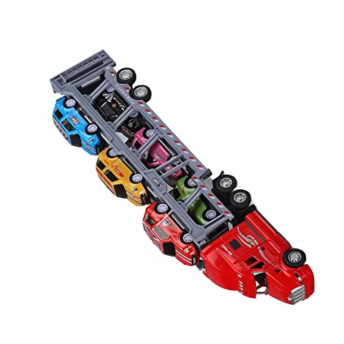 Kids Transport Truck, Detachable Carrier Truck Toy with Six Cars for 3 Years Old