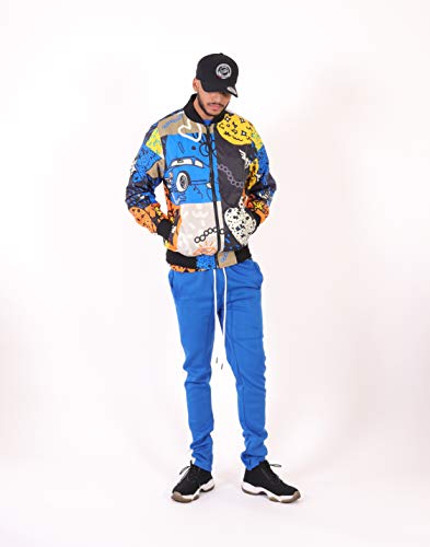 Image of Screenshotbrand Lightweight Hooded Water Resistant Windbreaker - Zip-up Fashion Map Print Rain Jacket