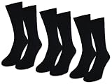 Anti Transpiration sockenkauf24 6 Paar Exclusive Business Herrensocken 97% veredelte Baumwolle mit Komfortbund (39-42, Schwarz)