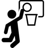 Basketball is a handball team usually played by two teams of five players. The objective is to get the ball through a hoop mounted high up on a backboard at each end. It is a very popular sport worldwide, played with a round, orange ball that bounces.