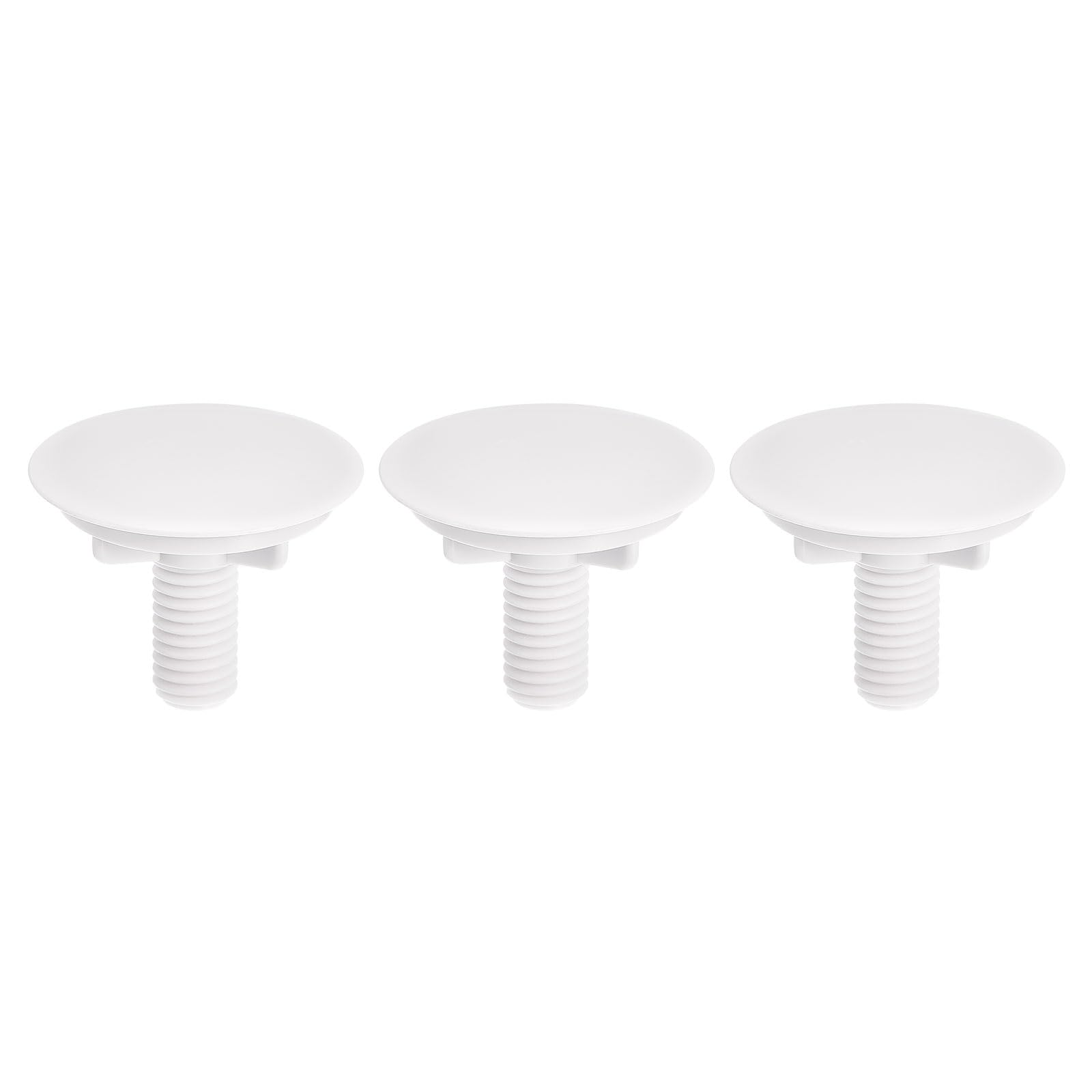 sourcing map Sink Tap Hole Cover Polished Plastic, Faucet Hole Cover for Kitchen Countertop Counter Space, 3 Packs (0.59 to 1.77 Inch in Diameter)