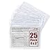 Mifflin Name Badge Holder Horizontal 3x4 Inch Quick Load No Zipper (25 Pack)