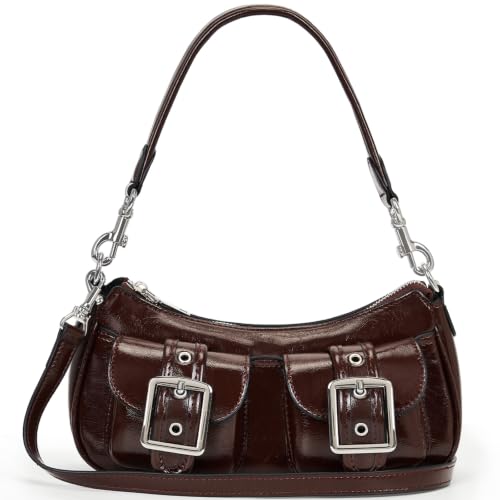 Image of Shoulder Bag for Women Y2k Purse Leather Hobo Tote Handbag Trendy Going Out Purse Crossbody Everyday Purse