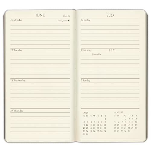 2023 Pocket Weekly Gallery Leather Planner - Freeport Metallic Copper - 6X3.25" #TOP4