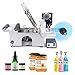 HinLIaDa Manual Round Bottle Labeling Machine with Press Handle, Adjustable Bottle Labeler Label Applicator Machine Coding Machine Wine Bottle Sticker Labeler for Vial Light Small Bottles, 15-120mm