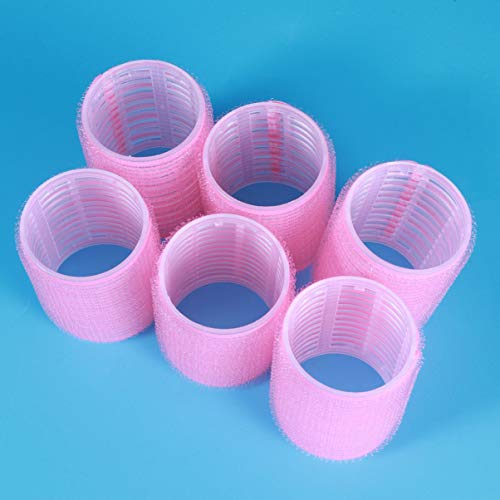 PIXNOR Conjunto de Rolos de Cabelo Auto-Aderentes 6 Pcs Rolos de Cabelo de Tamanho Médio Rolos de Vo