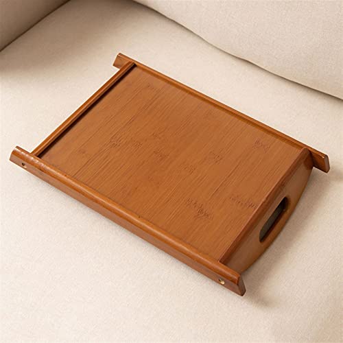 Plateau de rangement de bureau en bois noble avec poignées intégrées - 5