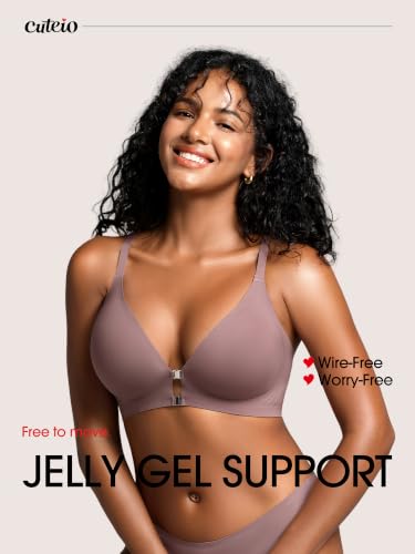 Image of Racerback Jelly Bras with Metal Magnetic Front Closure - S-XL