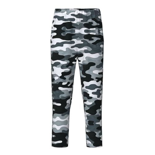 Pajama Pants Pajama Bottoms with Elastic Waistband Sleepwear Lounge Pants, Grey Camouflage 2