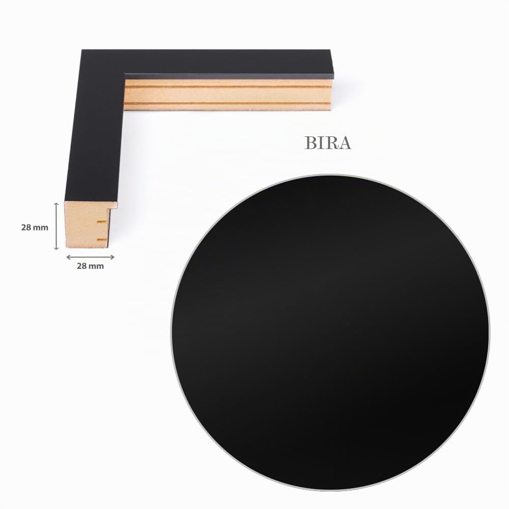 Haak Bilderrahmen modern stabil Bira Schwarz 100 X 150 cm