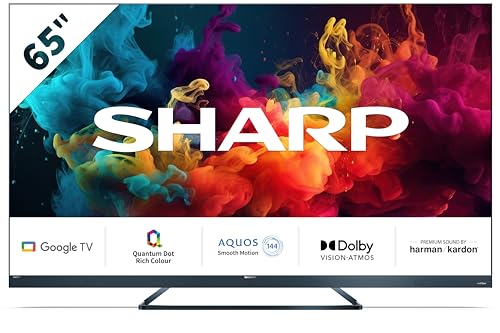 Sharp Qled 144hz 65fq5eg, Google Tv De 65 Sin Marco 4k Ultra Hd, 4x Hdmi 2.1, 2x Usb, Bluetooth , Dolby Vision Iq, Google Assistant, Altavoces Premium Harman Kardon 2x15w, Aluminio Gris Antracita Sharp Qled 144hz 65fq5eg, Google Tv De 65 Sin Marco 4k Ultra Hd, 4x Hdmi 2.1, 2x Usb, Bluetooth , Dolby Vision Iq, Google Assistant, Altavoces Premium Harman Kardon 2x15w, Aluminio Gris Antracita