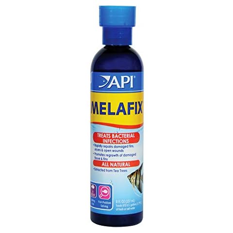 API MELAFIX Freshwater Fish Bacterial Infection Remedy 237 ml Bottle, BLUE Cover