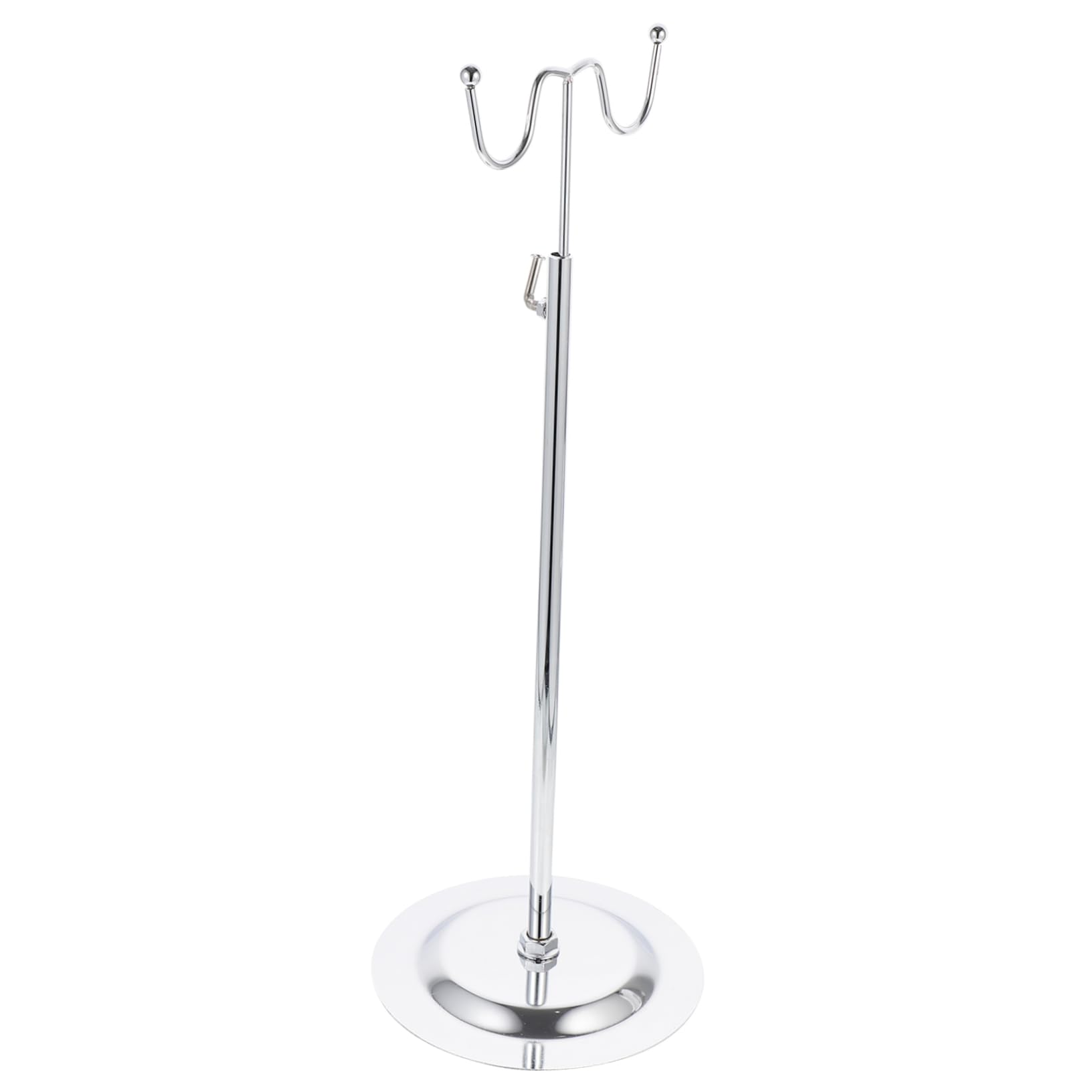 TOVINANNA Handbag Display Rack Stainless Steel Adjustable Height Round Edges Elegant Bag Storage Stand