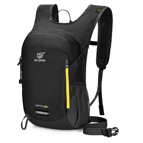 SKYSPER Zaino da Hiking Leggero 15L, Zaino da Viaggio Traspirante per Escursione Viaggio Breve Distanza Ciclismo