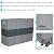 Sunnydaze Log Rack Cover - Gray with Green Stripe - 300D Polyester with PVC Backing - Heavy Duty Outdoor Accessory for Patio, Deck and Backyard - 5-Foot