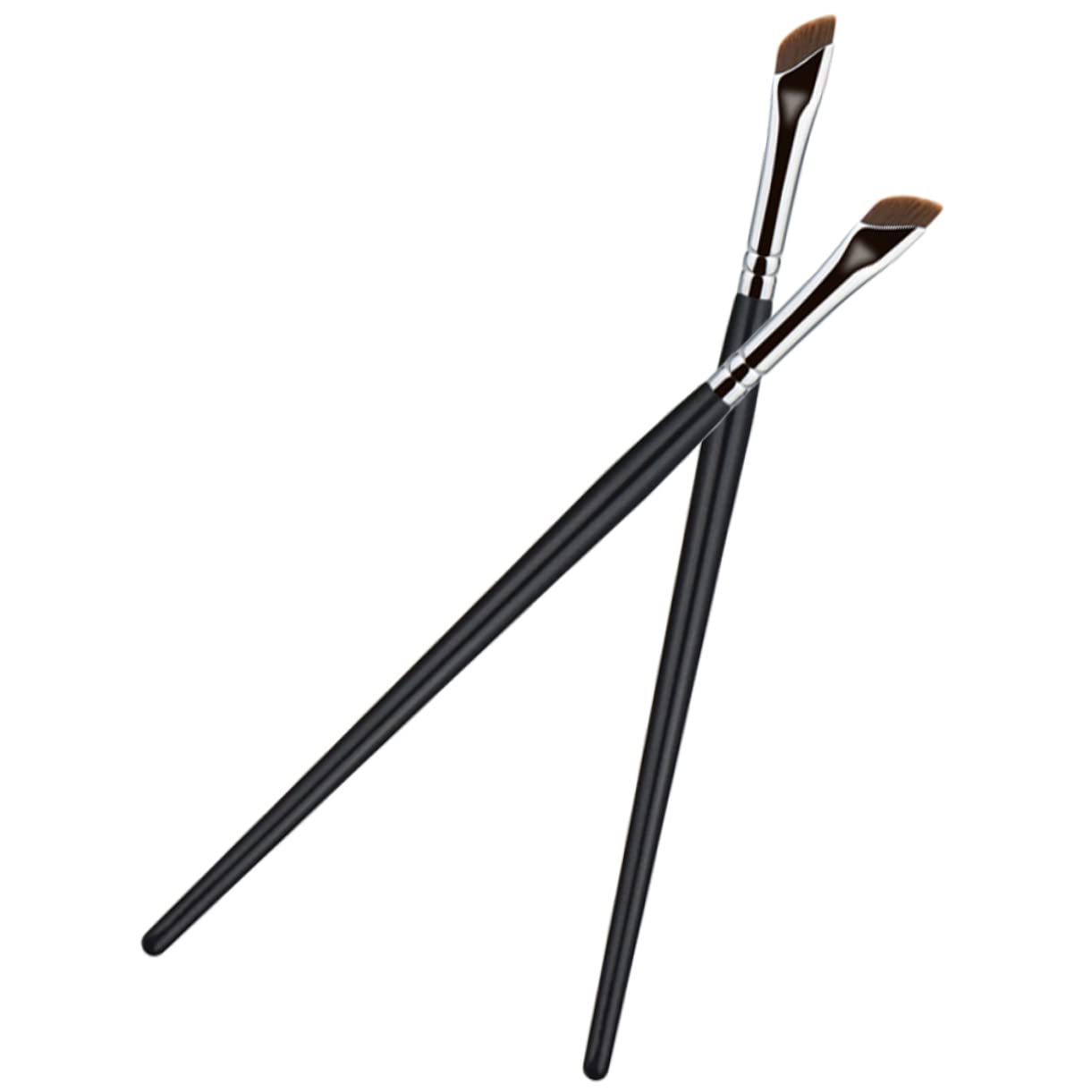 Beavorty Set Di 5 Pennelli Per Il Trucco Ergonomici Pennello Per Eyeliner Angolato Per Principianti 2 Pezzi * 5