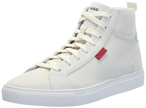 HUGO Men's Essential Cupsole Suede High Top Sneaker