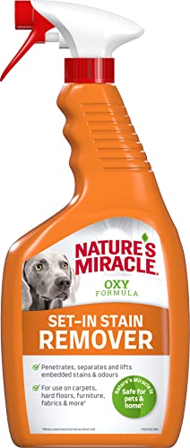 Nature’s Miracle Flecken- & Geruchsentferner Hund - Sauerstoffkonzentrat-Formel für eingetrocknete Flecken und Gerüche, Geruchsneutralisierer mit Orangenduft, 709 ml