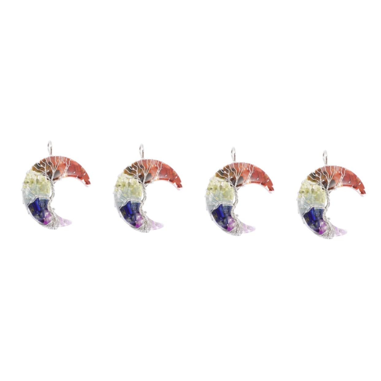 Lurrose 4pezzi Collana Ciondolo Colorata Gioiello Fai Te Per Creazioni Uniche e Accessori Personalizzati Per Donne e Ragazze