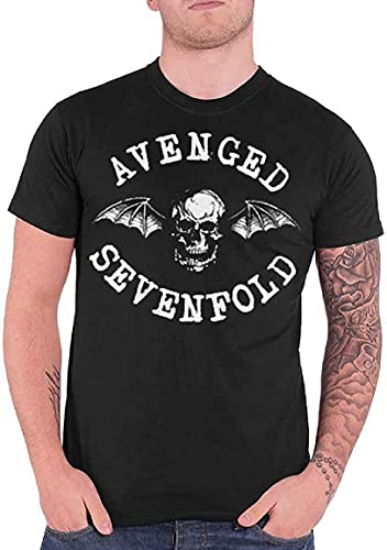 Avenged Sevenfold A7X Deathbat Crest Logo New Official Mens T Shirt [Apparel] Black