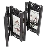 Alipis Biombo Antiguo De Arte Tradicional Chino Biombo Plegable para Decoración del Hogar