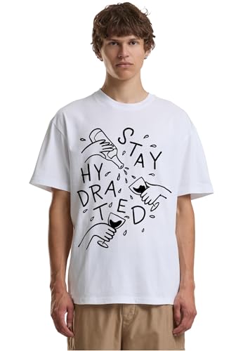 Stay Hydrated Oversize Tee Mister Tee Mt3862 T-Shirt Homme Large en Coton