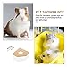 Hamster Sand Bath Box Transparent Hamster Bathroom Wear-Resistant Bathtub for Small Pets Portable Chinchilla Sand Bath Easy to Clean and Assemble
