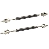 Carbon Fiber Adjustable 5.5-8 Inch Bumper Chin Lip Diffuser Rod Splitter Support Stainless Steel