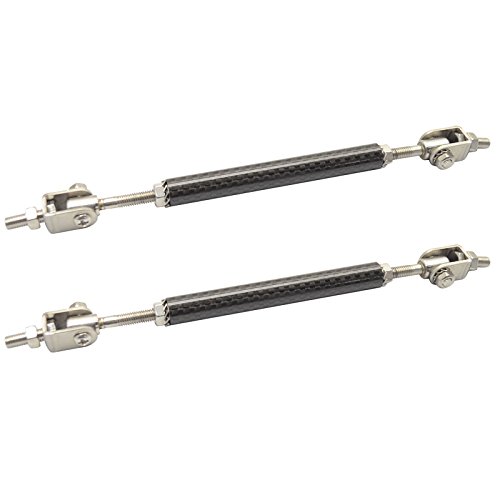 Carbon Fiber Adjustable 5.5-8 Inch Bumper Chin Lip Diffuser Rod Splitter Support Stainless Steel