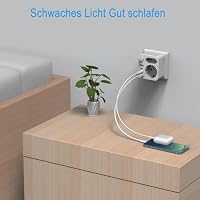 Aipsdo Doppelstecker für USB Steckdose, Mehrfachsteckdose mit 4 USB Netzstecker,USB CAdapter,Steckdosenadapter 2Fach Stecker mit USB, Mehrfachstecker für Steckdose,mehrfachstecker – Ansicht 4
