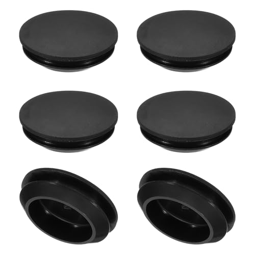 PATIKIL - PATIKIL 25mm Diamètre Bouchon de Trou en Silicone, 6 Pcs Bouchon de Meuble Verrouillable à Pression, Capuchon Protection pour 25-27mm de Trou pour Cylindre Cloison d'Étanchéité, Noir