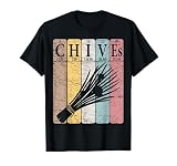 Chives Vintage Chives Farmer Retro Vegetables Farmer T-Shirt