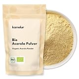 Kamelur BIO Acerola Pulver - 500g - Pulver aus ganzen Bio Acerola Kirschen