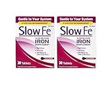 Slow Fe Slow Release Iron, 30 Tablets (Pack of 2)