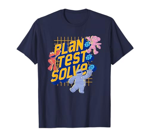 T-Shirt Sesame Street Mecha Builders confortable et résistant pour l'apprentissage