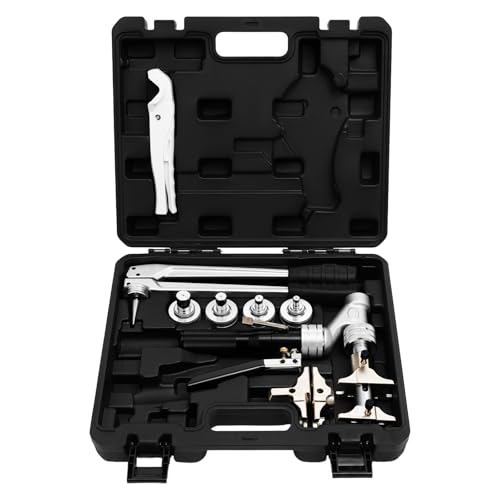 16-32mm Schiebehülsenwerkzeug, 3T Hydraulische Presswerkzeug, Presszange Aufweitzange Rohrpresszange mit 4 Spreizköpfe 2 Pressgabeln, für REHAU HIS 311