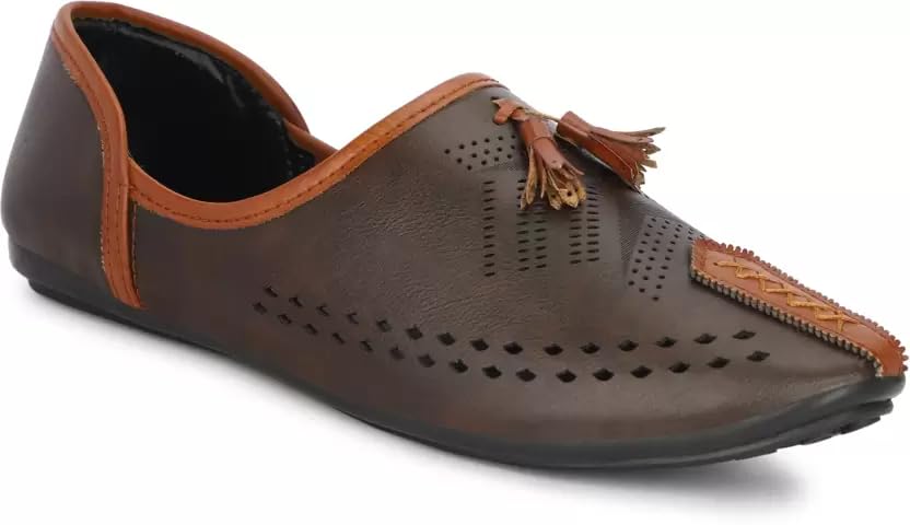 empeno Men's Synthetic Slip-On Trendy/Lightweight & Ethnic Mojaris-picture-11