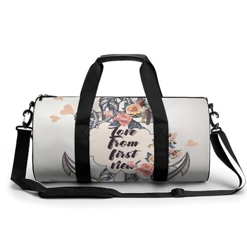 Sac de sport gym et voyage duffel bag 45x23x23cm Fleur Naviguant