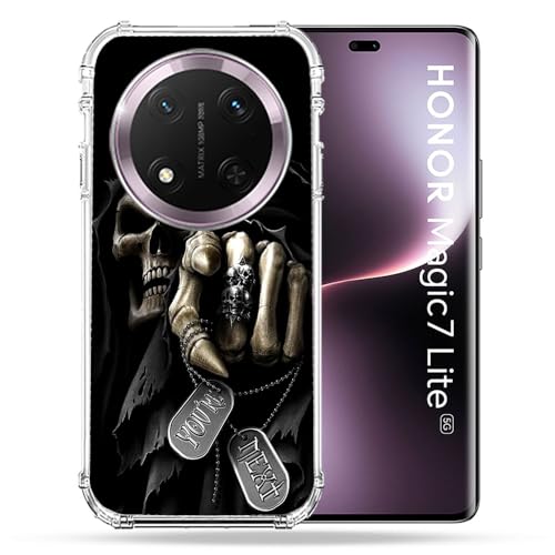 Cokitec coque renforcée Honor Magic 7 Lite 5G étui de protection Tete de Mort