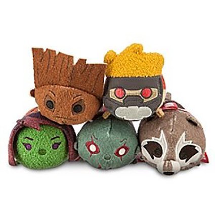 Disney Store USA Tsum Tsum Tsumutsumu Mini (S) Guardians of the Galaxy Series (Groot Star Gamora Charge, Dorakkusu Rocket) [Parallel Import Products]
