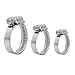 Price comparison product image Mini Hose Clips stainless steel V2A Worm Drive Clamps selection: 10-19 mm 10 pcs