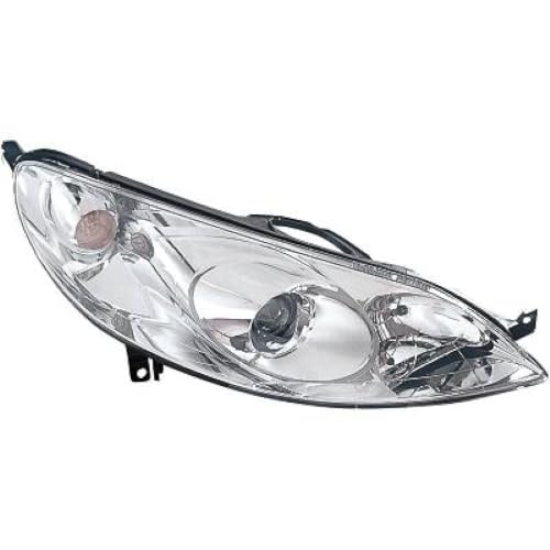 Faro derecho H7 H1 de repuesto óptico optimizado para Peugeot 407