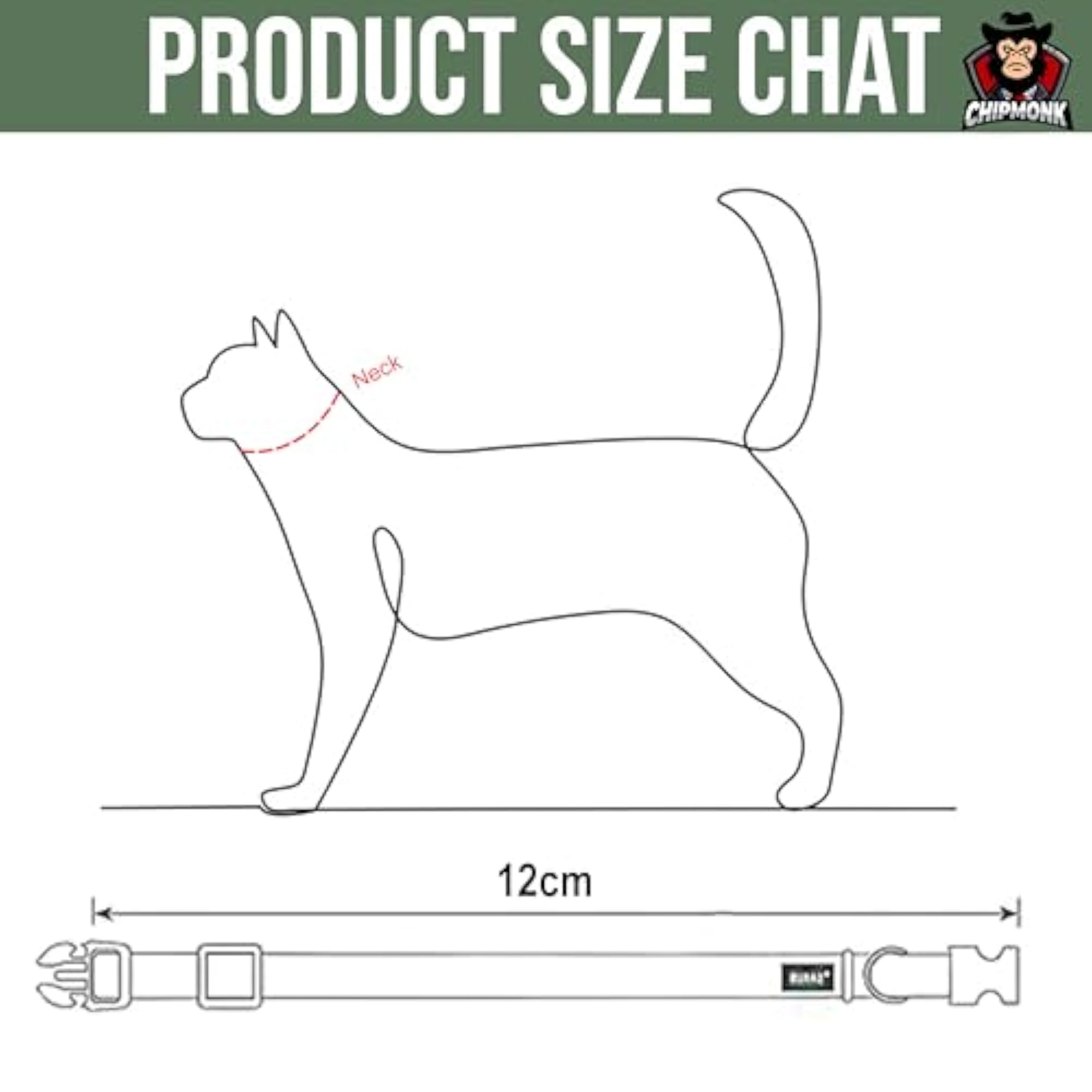 Adjustable Cat & Puppy Collar with Bell, Cute Neckband